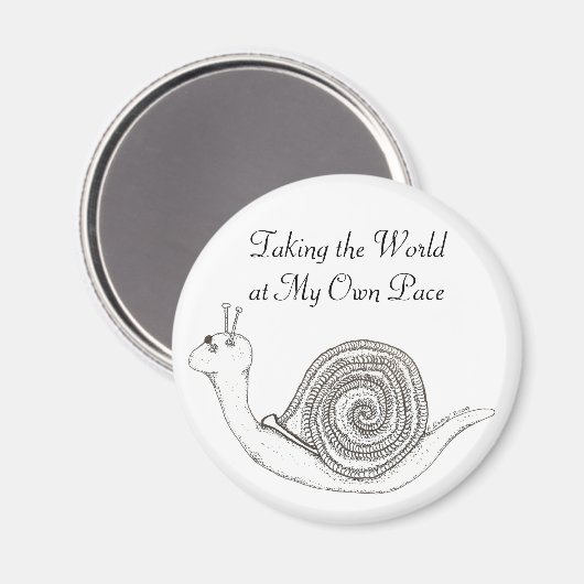 Snail's Pace Magnet (Voorkant / Achterkant)