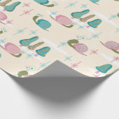 Snaily Snails - MidCentury Retro — GROOTSCHALIG — Cadeaupapier (Hoek)