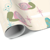 Snaily Snails - MidCentury Retro — GROOTSCHALIG — Cadeaupapier (Rol Hoek)