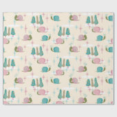 Snaily Snails - MidCentury Retro — GROOTSCHALIG — Cadeaupapier (Vlak)