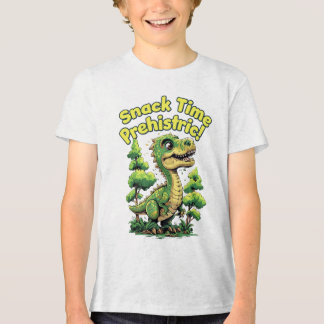 Snak Tijd Prehistorisch Tri-Blend Shirt