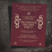 Snake Adult Halloween Party Bourgogne Flyer