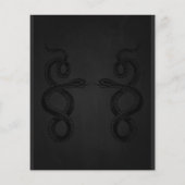 Snake Adult Halloween Party Bourgogne Flyer (Achterkant)