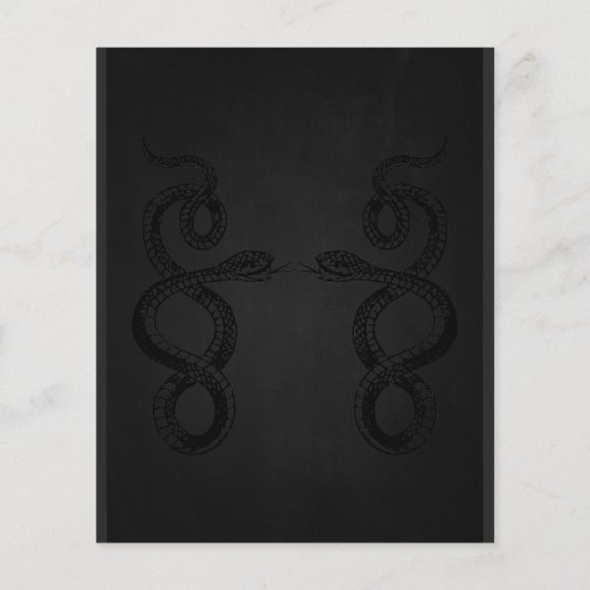 Snake Adult Halloween Party Bourgogne Flyer (Achterkant)