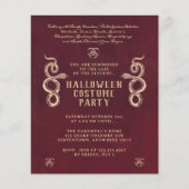 Snake Adult Halloween Party Bourgogne Flyer (Voorkant)