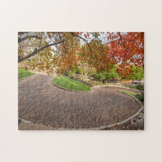 Snake Alley in Burlington, Iowa. Legpuzzel (Horizontaal)