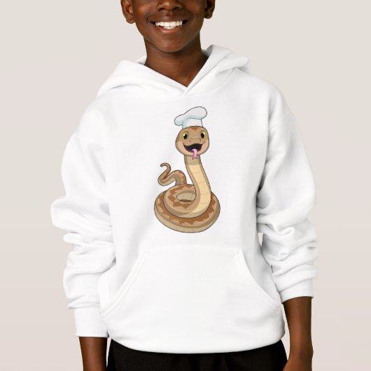 Snake als Cook met Chef pet (Voorkant)