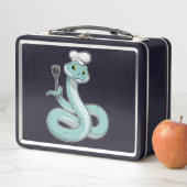 Snake als Cook met Chef pet (In situ)