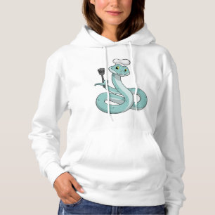 Snake als Cook met Chef pet Hoodie
