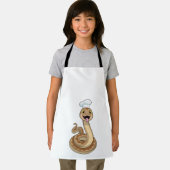 Snake als Cook met Chef pet Schort (Insitu)