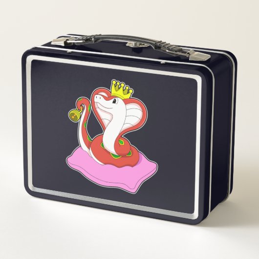 Snake als koning met kroon (Achterkant)