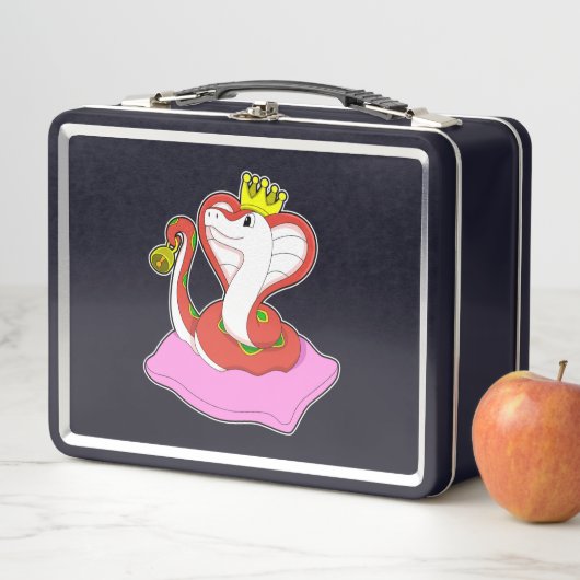 Snake als koning met kroon (In situ)