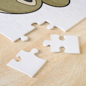 Snake als koning met kroon legpuzzel (Zijkant)