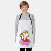 Snake als koning met kroon schort (Gedragen)