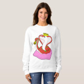 Snake als koning met kroon trui (Voorkant volledig)