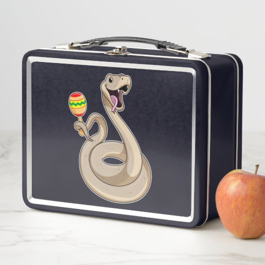 Snake als muzikant met Maracas (In situ)