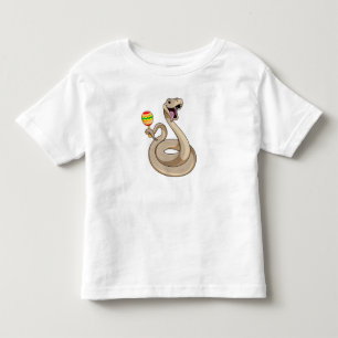 Snake als muzikant met Maracas Kinder Shirts