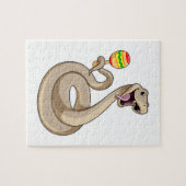 Snake als muzikant met Maracas Legpuzzel (Horizontaal)