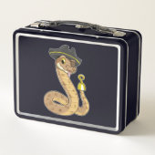 Snake als Piraat met Hookehand- en Oogpleister (Achterkant)