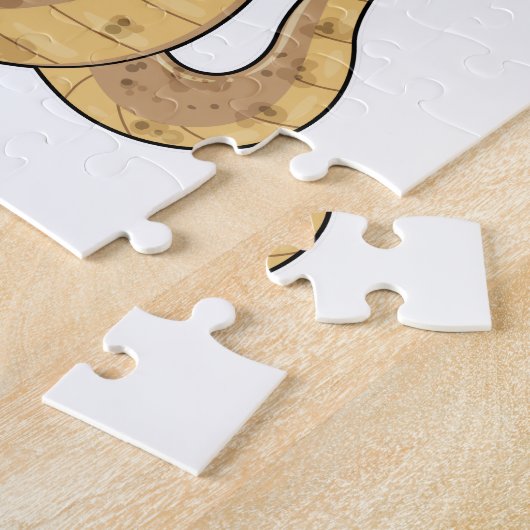 Snake als Piraat met Hookehand- en Oogpleister Legpuzzel (Zijkant)