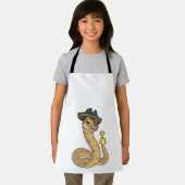 Snake als Piraat met Hookehand- en Oogpleister Schort (Insitu)