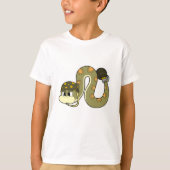 Snake als soldaat met Weapon T-shirt (Voorkant)