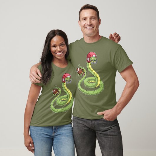 Snake Amerikaans Football Sport T-shirt (Unisex)