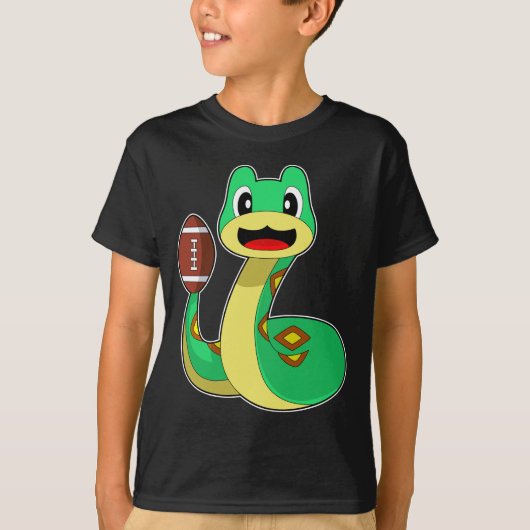 Snake Amerikaans Football Sport T-shirt (Voorkant)