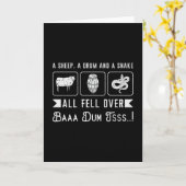 Snake Animal Reptile Cobra Snakers Pet Funny Gift Kaart (Gele Bloem)