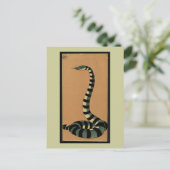 Snake - Antiquarian, Colorful Book Illustration Briefkaart (Staand voorkant)
