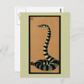Snake - Antiquarian, Colorful Book Illustration Briefkaart (Voorkant / Achterkant)