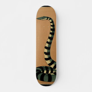 Snake - Antiquarian, Colorful Book Illustration Persoonlijk Skateboard