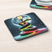 Snake Art Bier Onderzetter (Linkerzijde)