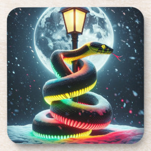 Snake Art Bier Onderzetter