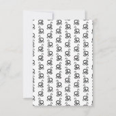  Snake Art CUSTOM-ACHTERGRONDKLEUR Bedankkaart (Voorkant)