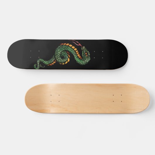 Snake Art Snakes Persoonlijk Skateboard (Horizontaal)