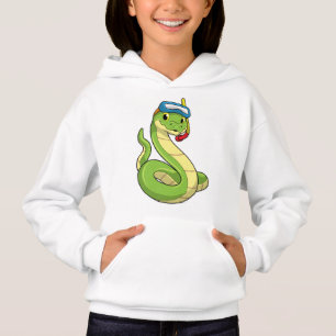 Snake as Diver wirth Snorkel