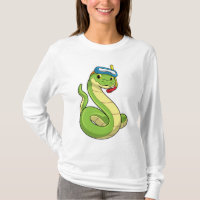 Snake as Diver wirth Snorkel