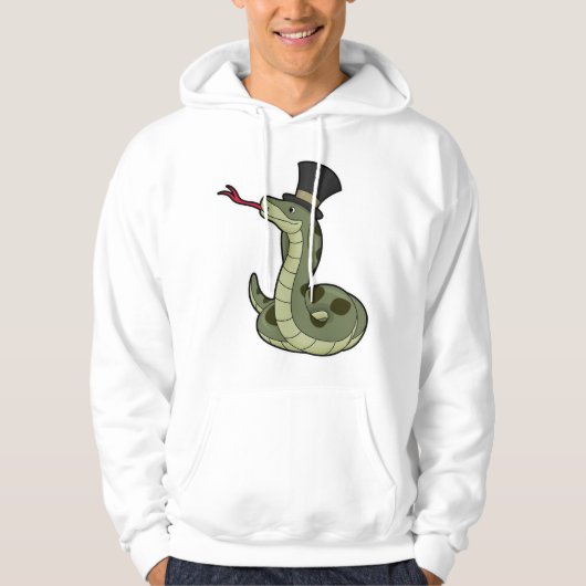 Snake as Gentleman & Pet Hoodie (Voorkant)