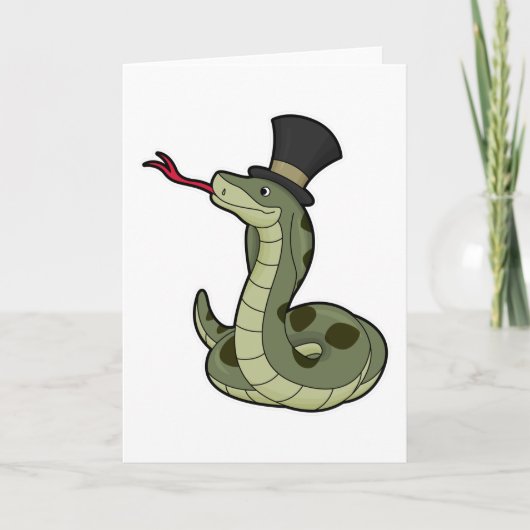 Snake as Gentleman & Pet Kaart (Voorkant)