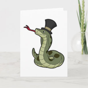 Snake as Gentleman & Pet Kaart