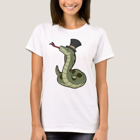 Snake as Gentleman & Pet T-shirt (Voorkant)