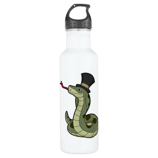 Snake as Gentleman & Pet Waterfles (Voorkant)