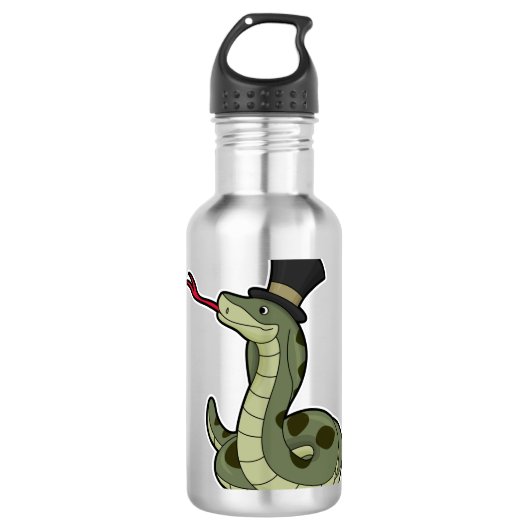 Snake as Gentleman & Pet Waterfles (Voorkant)