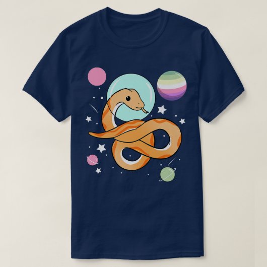 Snake Astronaut Genderfae Pride T-shirt (Design voorkant)