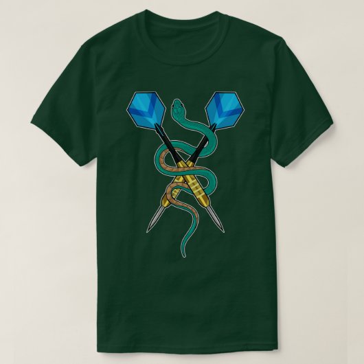 Snake at Darts with Dart (1) T-shirt (Design voorkant)
