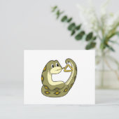 Snake at Music met Triangle.PNG Briefkaart (Staand voorkant)
