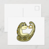 Snake at Music met Triangle.PNG Briefkaart (Voorkant / Achterkant)
