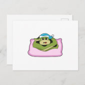 Snake at Sleeping with Nightcap Briefkaart (Voorkant / Achterkant)