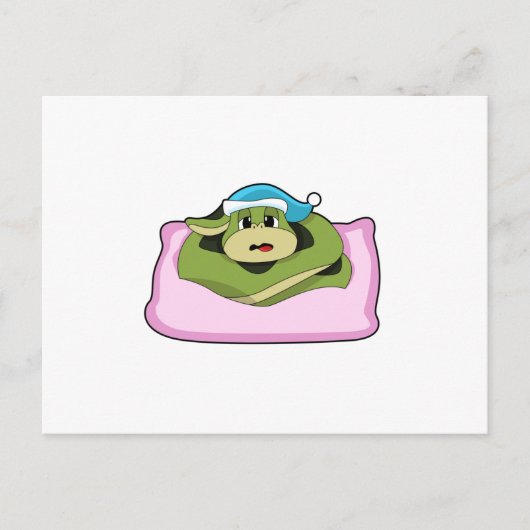 Snake at Sleeping with Nightcap Briefkaart (Voorkant)